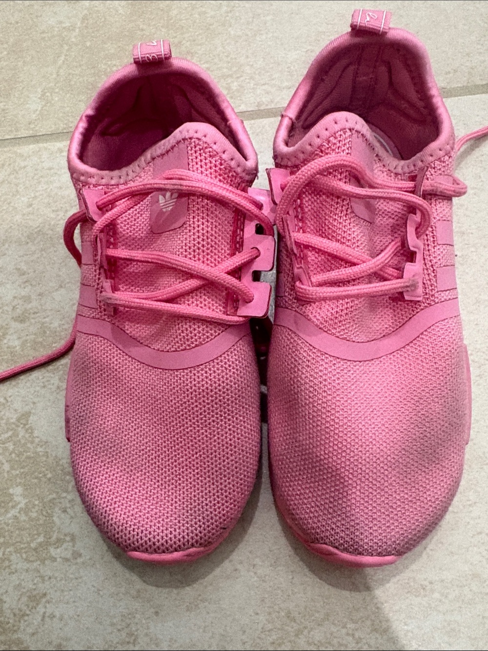 adidas Pink Mesh Athletic Sneakers size 10 girls
